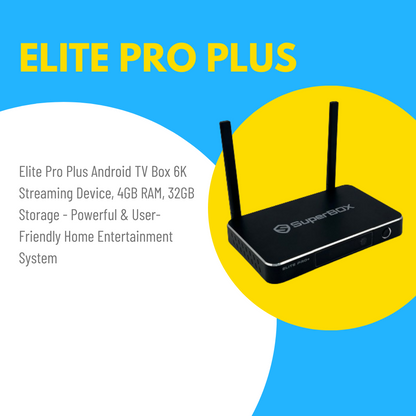 SuperBox Elite Pro | SuperBox Elite Pro Plus | 6k Tv Box | Vseeboxshop