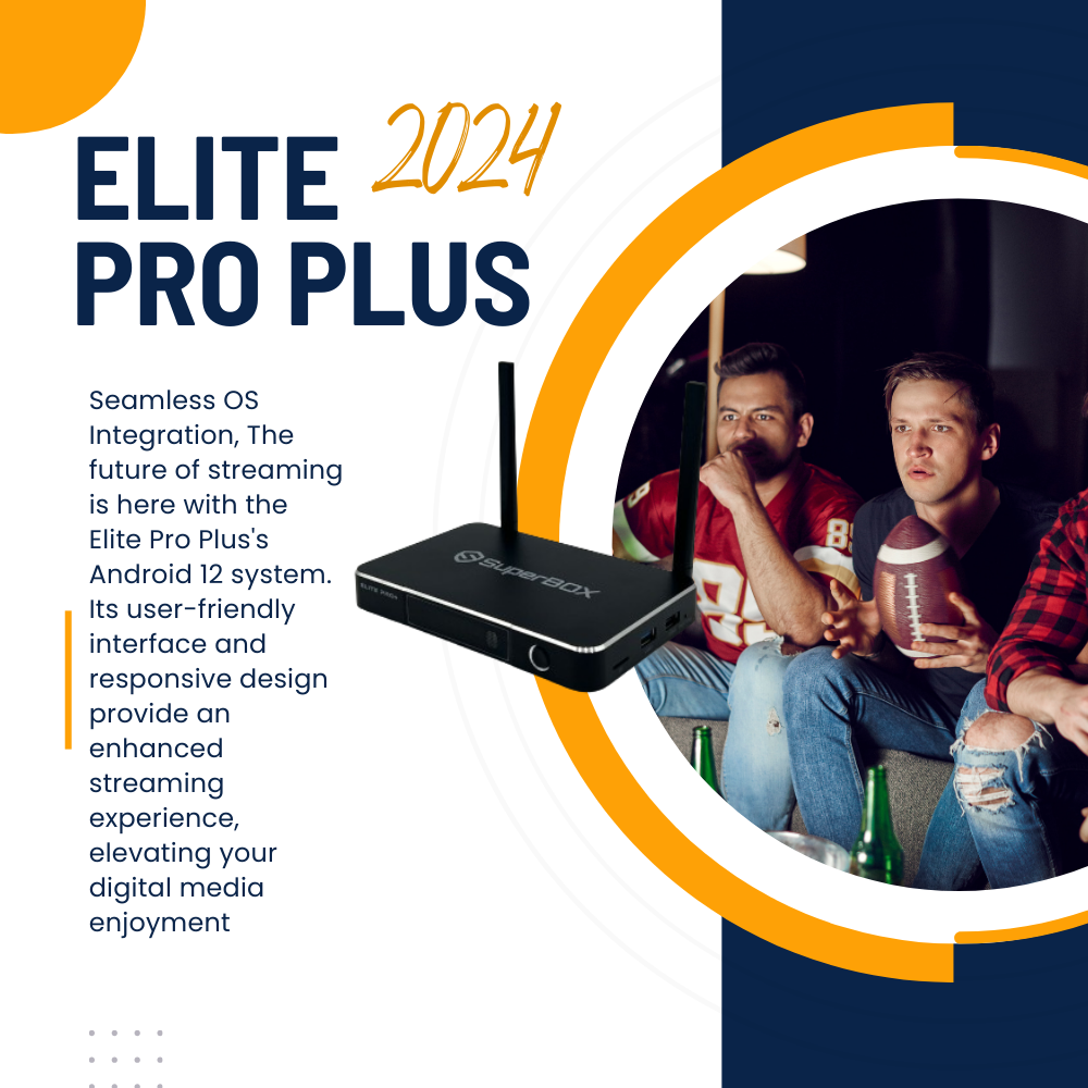 Premium 2024 SuperBox Elite Pro Plus lite Pro Plus Android TV Box 6K Streaming Device, 4GB RAM, 32GB Storage - Powerful & User-Friendly Home Entertainment System